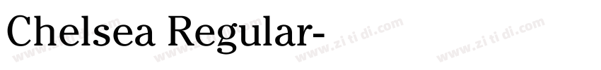 Chelsea Regular字体转换